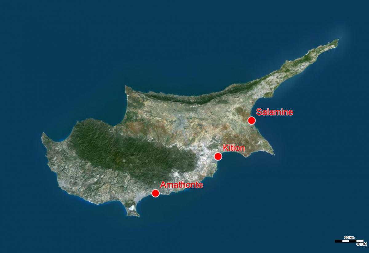 Carte de Chypre