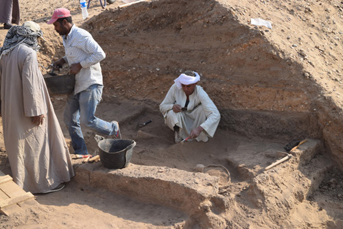 Sanctuaire de Mefkat/Kôm Abou Billou, installations d’époque perse (© Mission de Kôm Abou Billou, 2015)