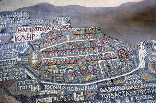 La Carte de Madaba (VIe siècle apr. J.-C.) La Carte de Madaba (VIe siècle apr. J.-C.)