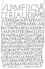 Fac-similé de l’inscription de Vinča (DAO Benoît Rossignol) Fac-similé de l’inscription de Vinča (DAO Benoît Rossignol)