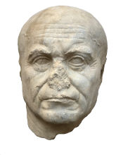 Mission archéologique de Taposiris Magna et Plinthine (Égypte) : une tête de statue découverte
