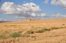 le fort romain de Qaṣr Bashīr dans le pays de Moab (photo Julien Aliquot 2024 © CNRS Hisoma, archives IGLS).