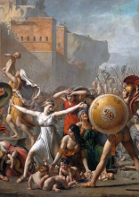 UJM Saint-Étienne (Pôle Recherche ALL) - Ill. : Jacques-Louis David, Les Sabines, 1799, Paris, Musée du Louvre (Domaine public) UJM Saint-Étienne (Pôle Recherche ALL) - Ill. : Jacques-Louis David, Les Sabines, 1799, Paris, Musée du Louvre (Domaine public)