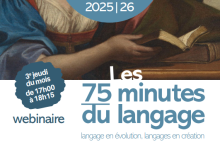 Les 75 minutes du langage 2025-2026 Les 75 minutes du langage 2025-2026