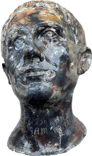 Tête d’homme en bronze avec dédicace étrusque - San Casciano dei Bagni, sanctuaire du grand bain © Ufficio Stampa e Comunicazione MiC