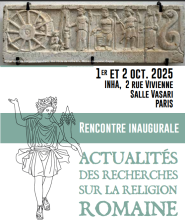 Actualités des recherches sur la religion romaine Actualités des recherches sur la religion romaine