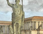 Restitution du forum de Lugdunum, Gaule lyonnaise - © Jean-Claude Golvin