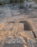 Légende : Le bâtiment fortifié de Plinthine, vu de l'ouest (L. Dautais, MFTMP)